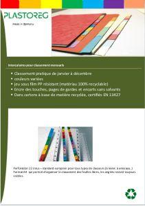 Intercalaires mensuels - Rheno