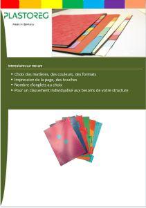 Intercalaires sur mesure - Rheno