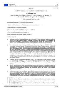 R�glement europ�en PPWR