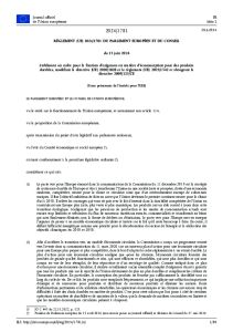 R�glementation europ�enne ESPR