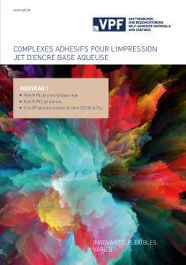 Adhsifs pour impression Jet d'encre base aqueuse