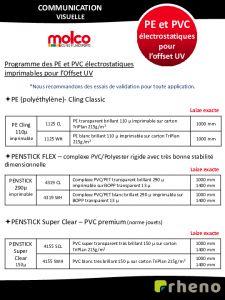 PENSTICK pour OFFSET UV - Molco