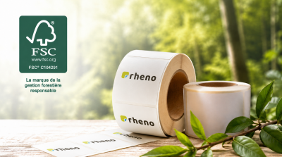 Papier �tiquette VPF certifi� FSC disponible chez Rheno