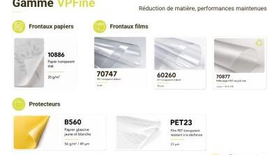 Mat�riaux Impression Ecologique pour Etiquette avec la gamme VPFine